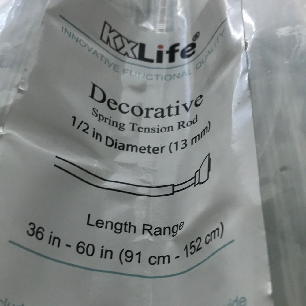 Decorative Spring Tension Rod Like New Final Sale
